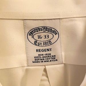 Brooks Brothers white dress shirt 16x33, perfect condition, like new.